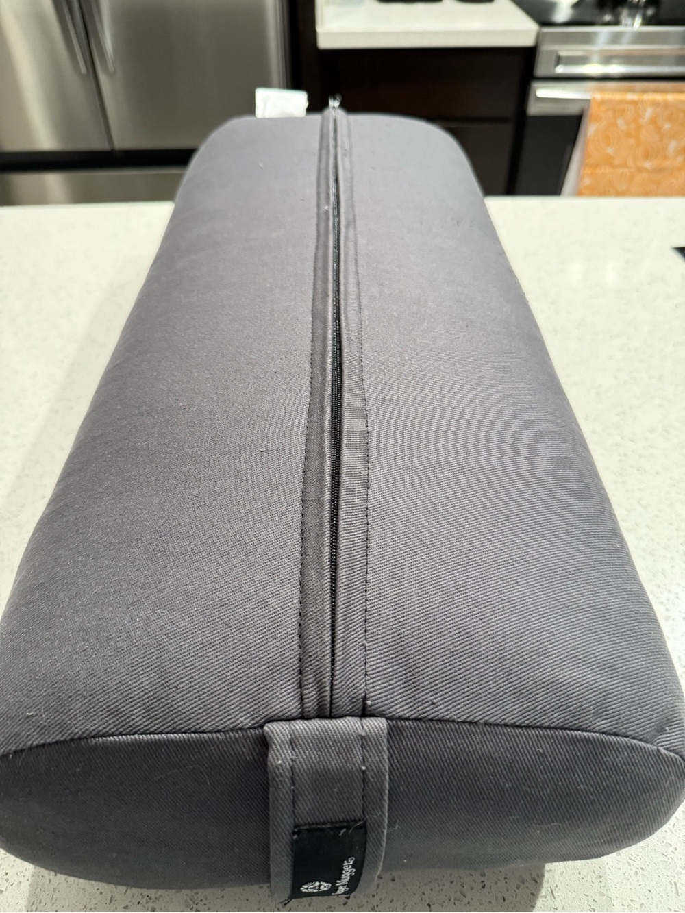 Hugger Mugger Standard Yoga Bolster Dark Gray Women's Lumbar Support Pillow - Picture 11 of 16